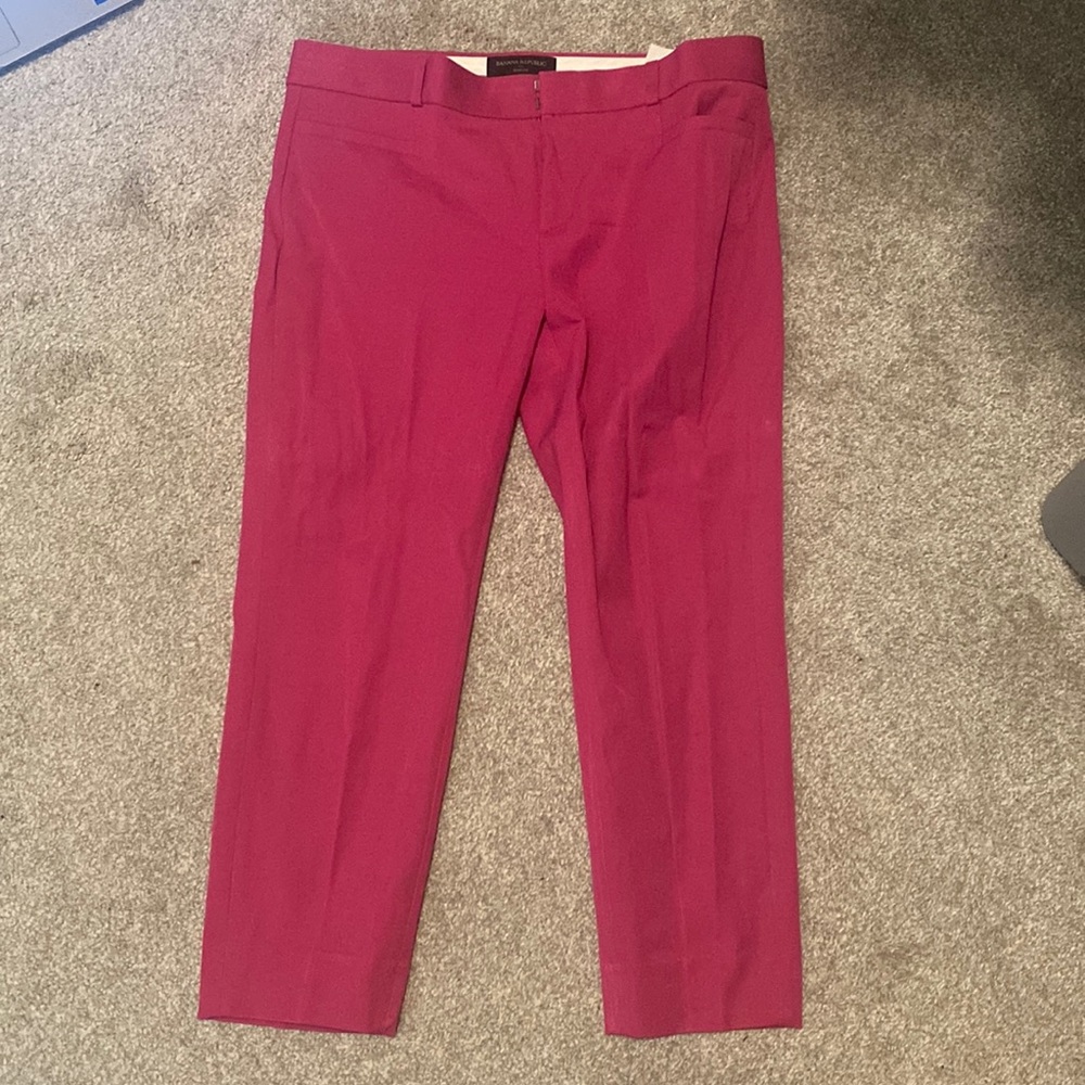 Banana republic pink ankle pants